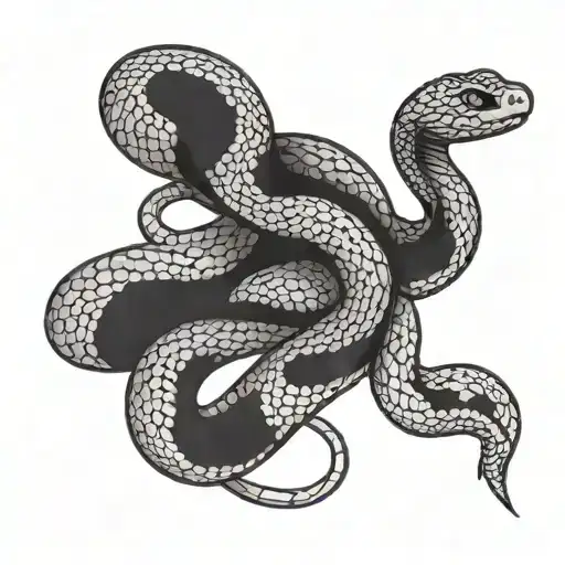 Snake Slithering With A Lilac