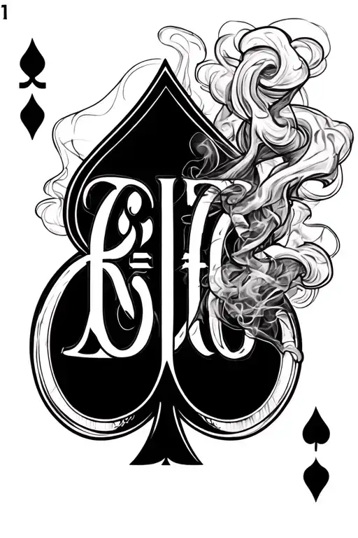 Spades Symbol With The Word Rido Shades Smokes And Euro Symbol
