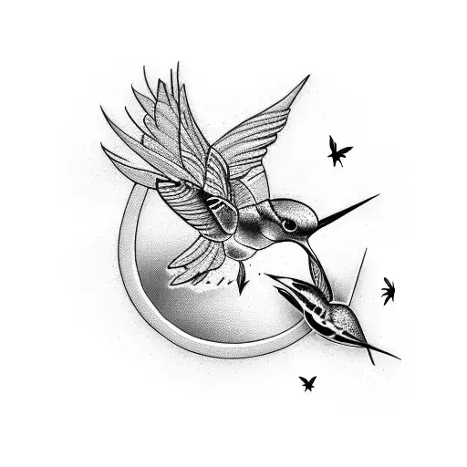 Hawaiian Baby Woodrose With Hummingbird