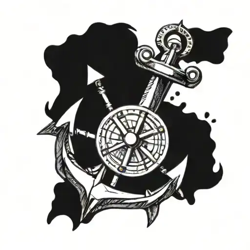 Anchor With Ships Propellor