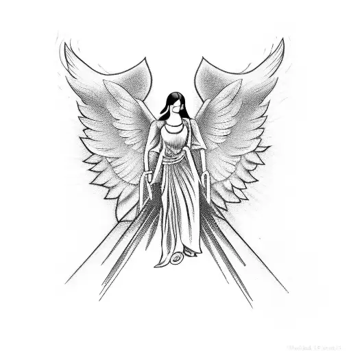 Angel Who Play Electric Guitar