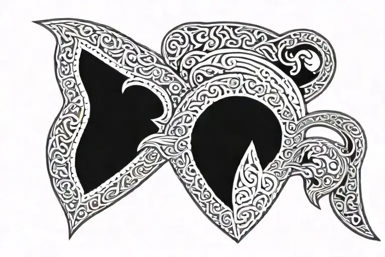 Farvahar Symbol Stone Sculpture