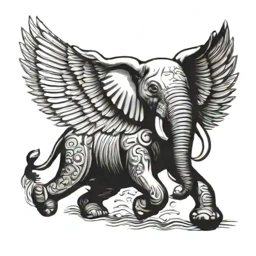 Elephant With Eagle Wings