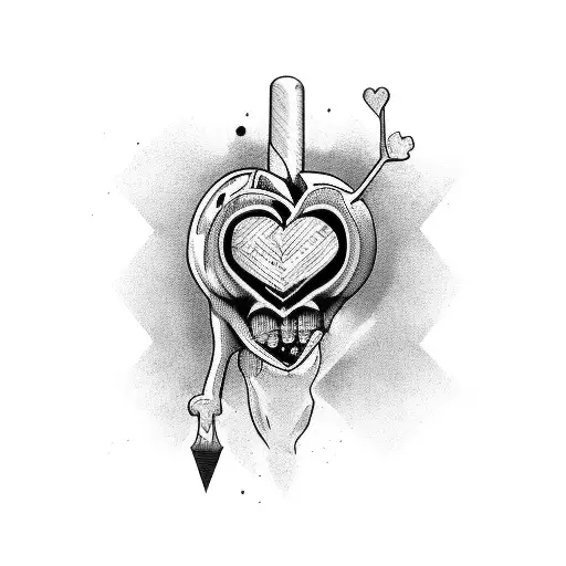 A Broken Human Heart With Broken Pieces