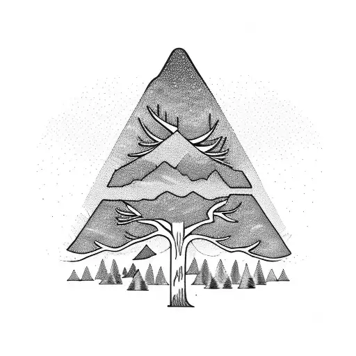 Montagne Arbre De Vie Nature