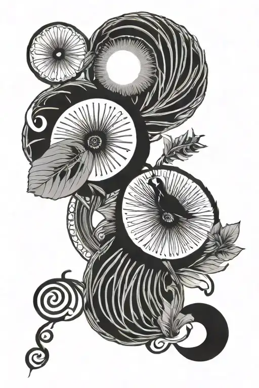 Kiwi Bird Yin Yang Symbol Made