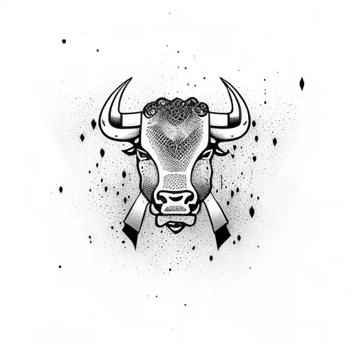 Strong Bull Dripping Blood