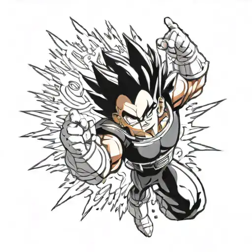 Vegeta Big Bang Attack Pose