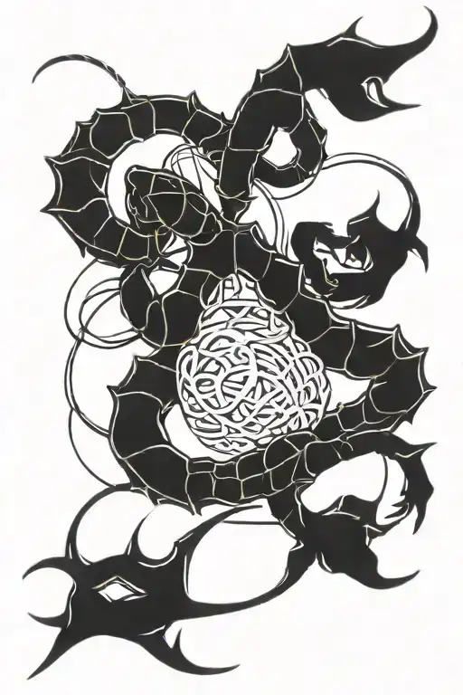 Belier Et Scorpion Intertwined