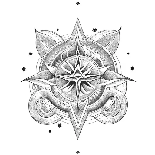 Combine The Taurus Zodiac Stars With A Blooming Flower And Sun And Moon