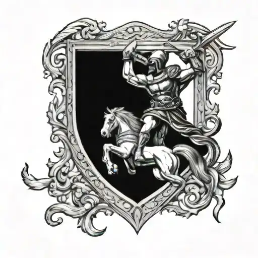 A Spartan Warrior Lying Dead On Hi Ornate Shield Being Lifted In The Air By His Fellow Spartans