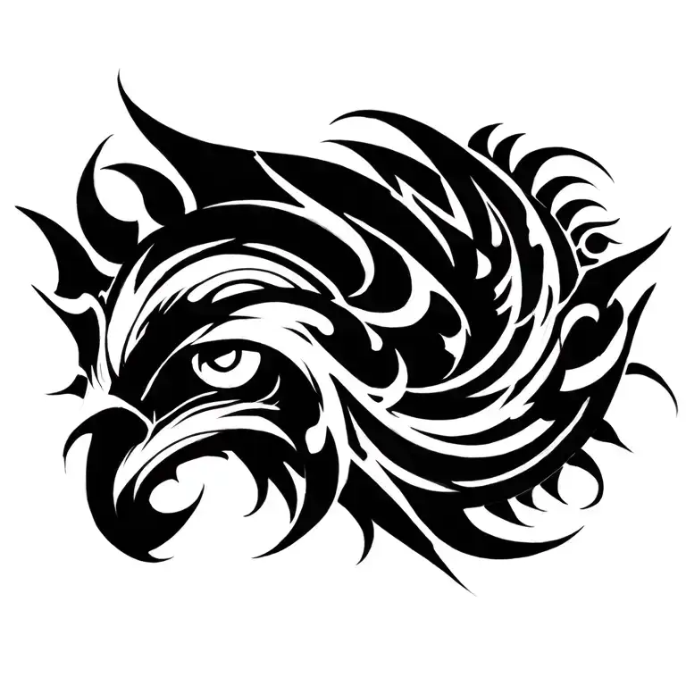 Neo Tribal Tatto Symetric For A Chest