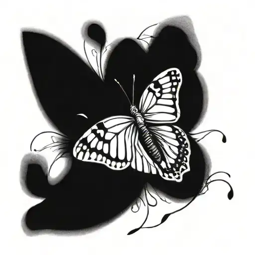 Skeleton Butterfly Resting