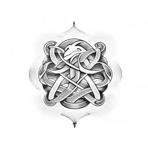 Infinity Symbol With The Word Dragoste