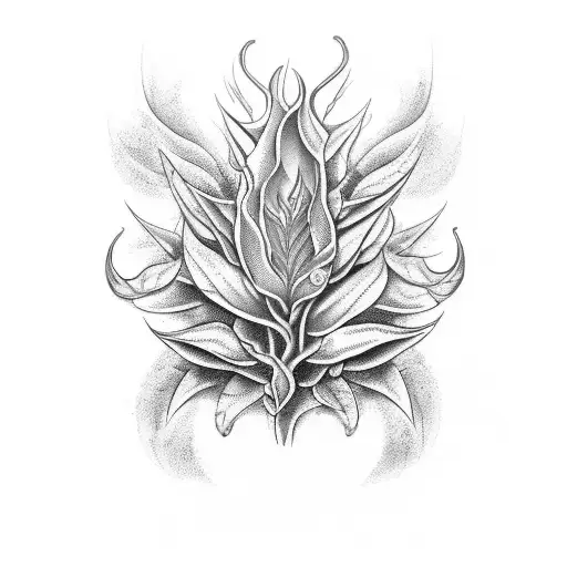 A Botanical Illustration Of A Mysterious And Rare Plant From Demonology Lore