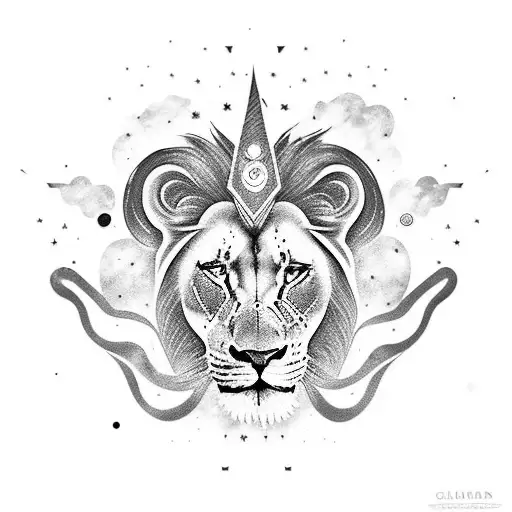 Galaxy With A Lion Constellation