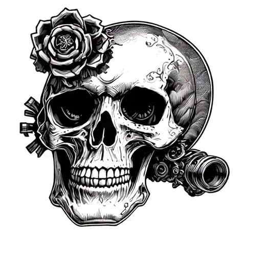 Steam Punk Skull Harley