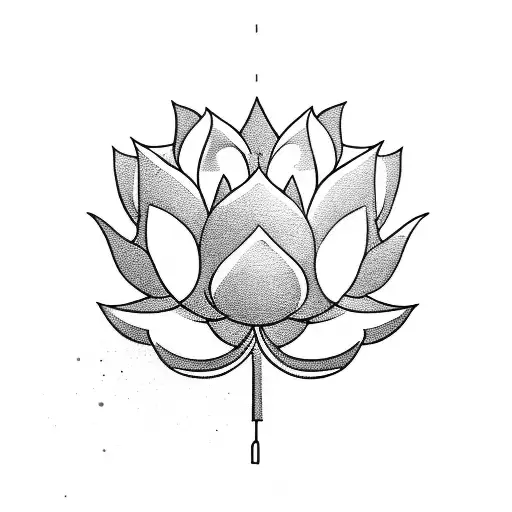 A Strongman Lifting A Barbell Shaped Like A Lotus Flower