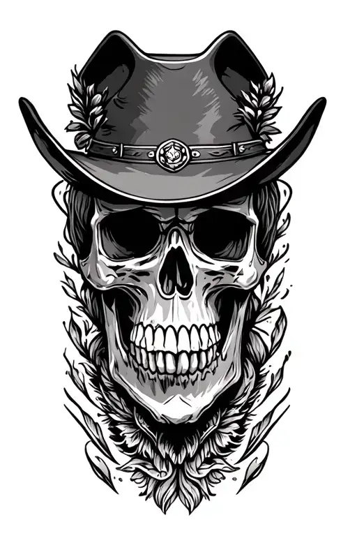 Cowboy Skull Desert