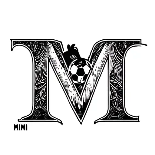 Letter M Because I Call My Gf Mimi And I Love Leo Messi As I Play Soccer