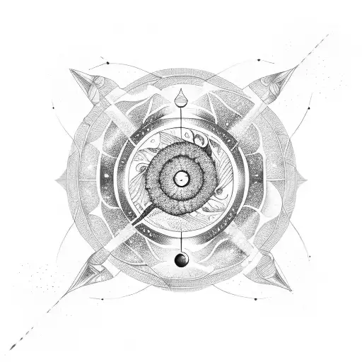 Pisces Constellation With Ying And Yang