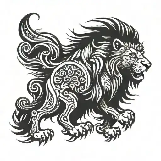 Griffon With Lion Head