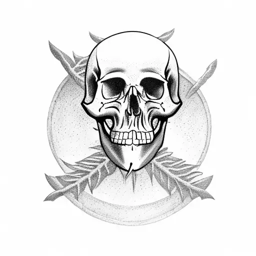 Bird With Skull Bordering Its Frame