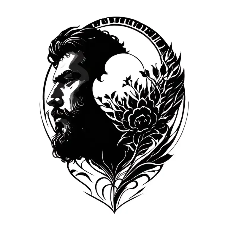 Mens Symbolizing A Open View To Life