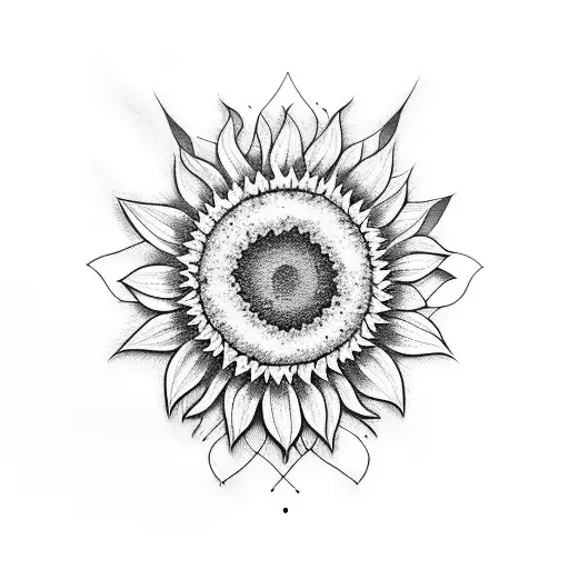 Sunflower Outline