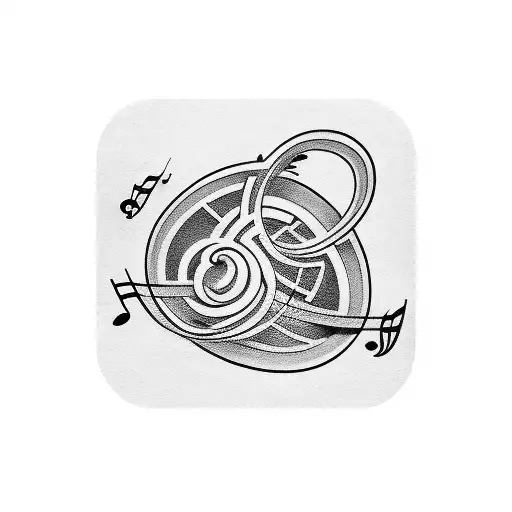 Guitar Pick Transforming Into A Music Note