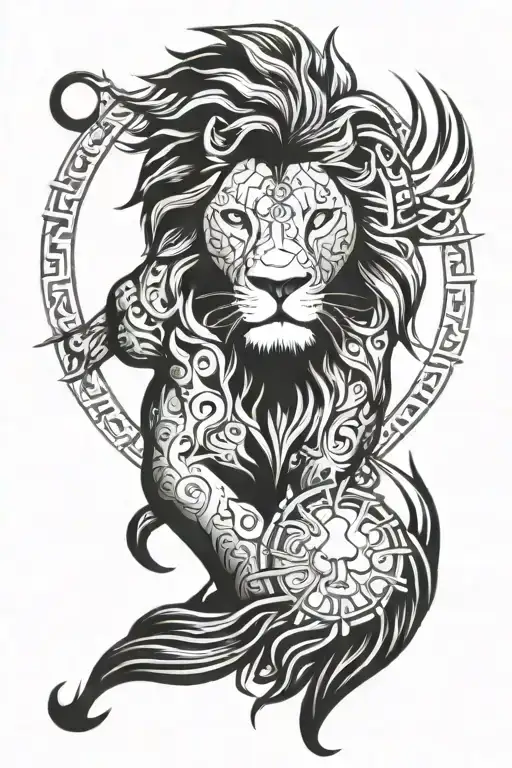 Lion And Sun