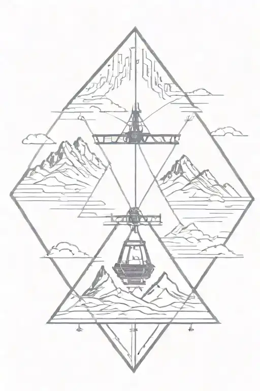 Diamond With Ski Lift In It