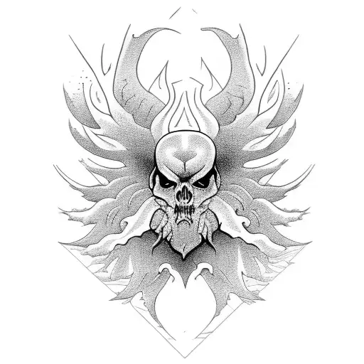 Dark Ornamental Tattoo For Fingers