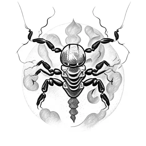 Scorpion With Lightning