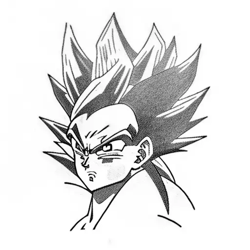 A Fierce Battle Between Goku And Vegeta