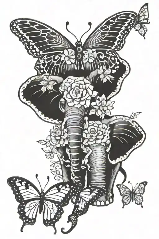Elephant Pingiun Butterfly