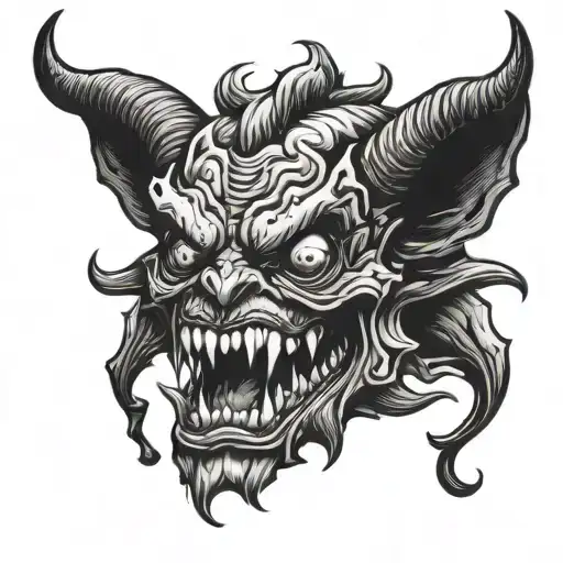 Demon Sticking Out His Tongue