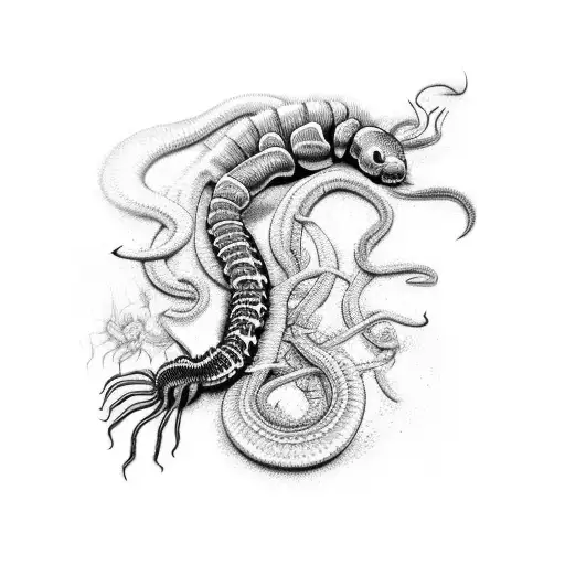 Scary Realistic Centipede