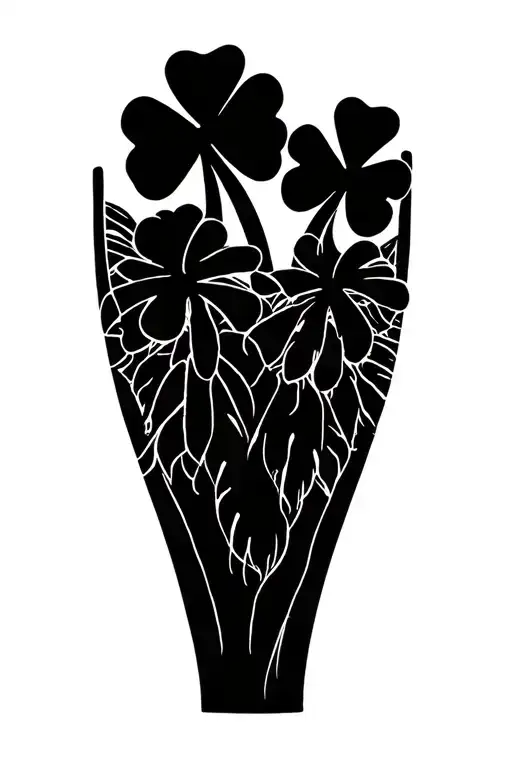 Shamrock And Palm Tree