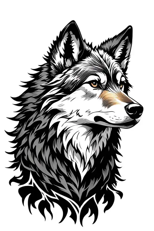 A Norse Mythology Wolf