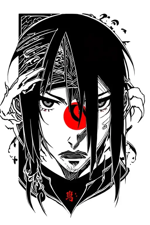 Anime Face Itachi Sharingan