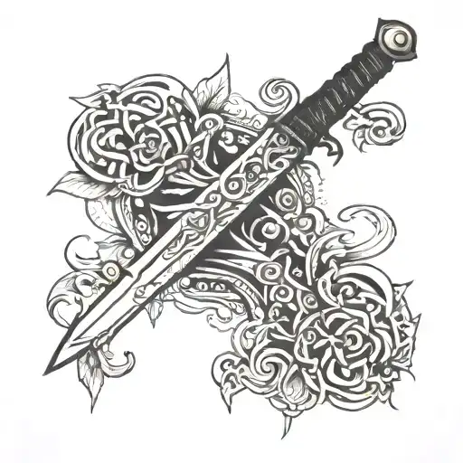 Kris Sword Cuting Inside Symbolizing