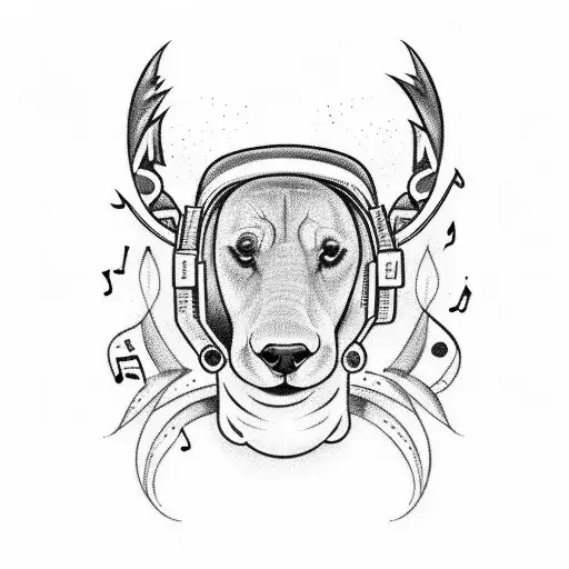 A Vibrant Music Festival Stage With Animals As The Performers