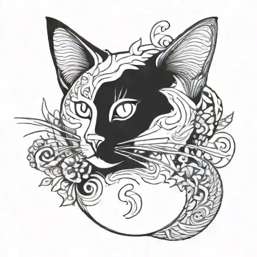 Black And White Cat As Pokemon