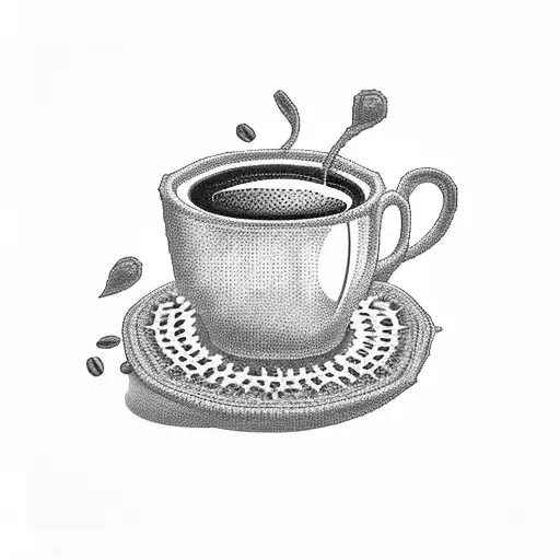 Crochet-inspired Coffee Cup