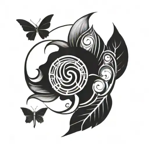 Capture Black Culture In A Dynamic Tattoo Design Featuring Symbols Of Strength And Resilience