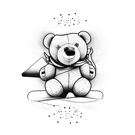 Snowboarding Teddy Bear