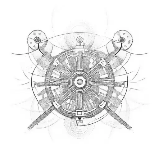 Infinity Symbol Made Up Of Interconnected Gears And Machinery