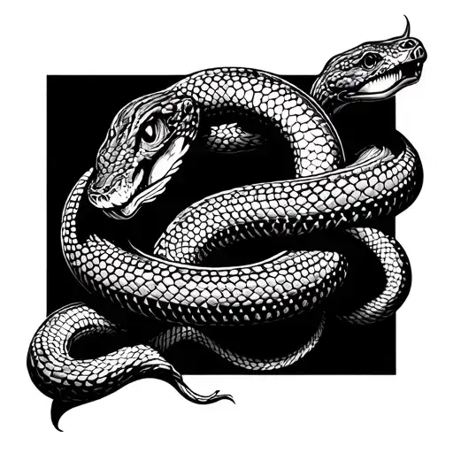 Snake Around The Wrist To The Elbow