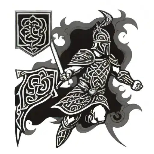 Celtic Warrior Soldier